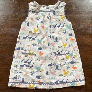 Baby Boden corduroy farm animal tunic dress